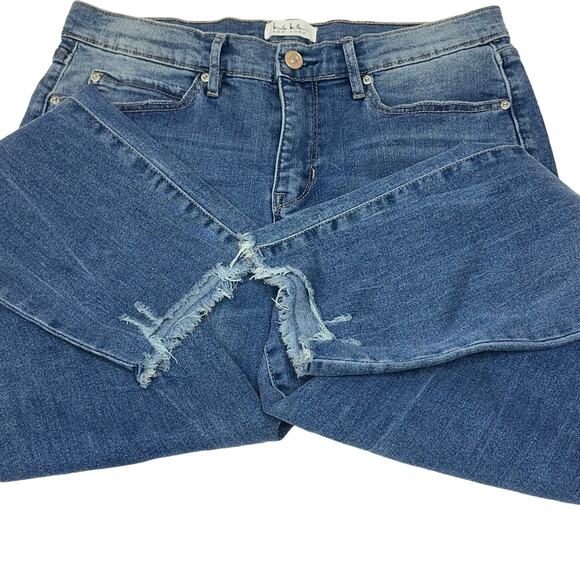 Nicole Miller New York - Women’s High-Rise Distressed Ankle Jeans - Size 8 - Picture 1 of 9